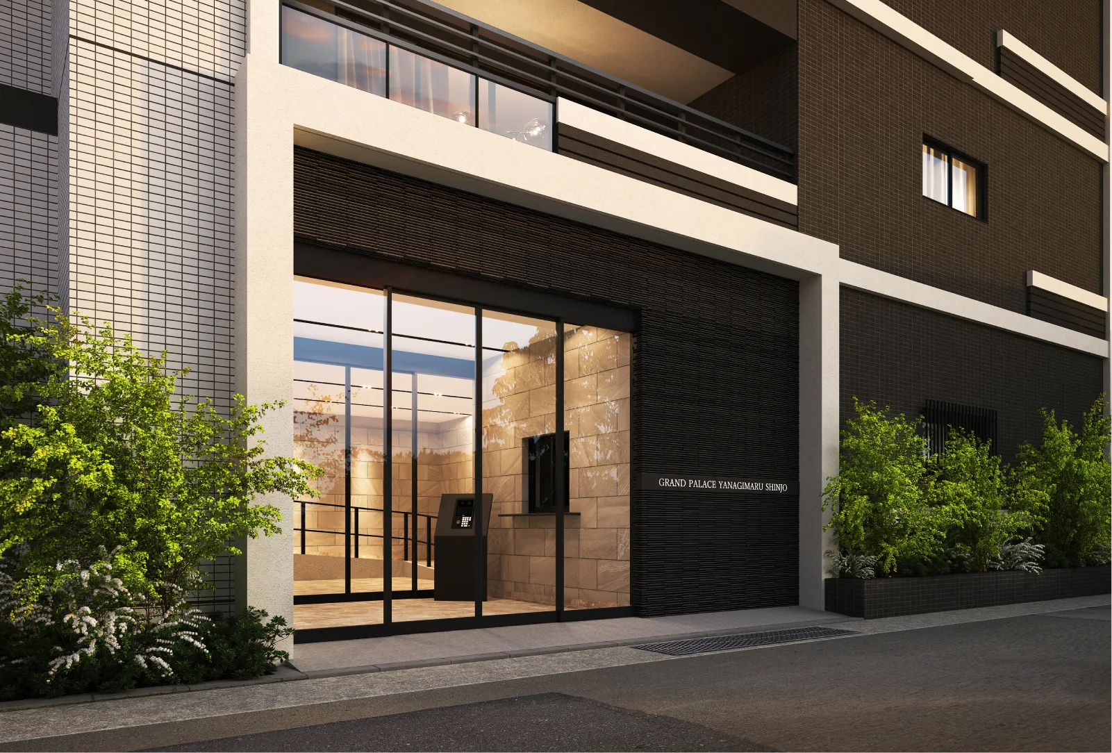 エントランスアプローチ完成予想図