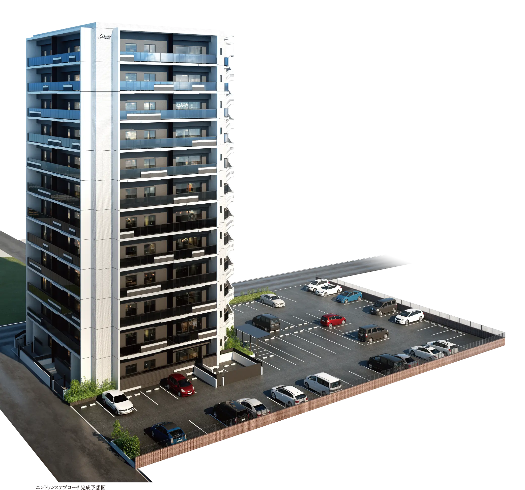 エントランスアプローチ完成予想図